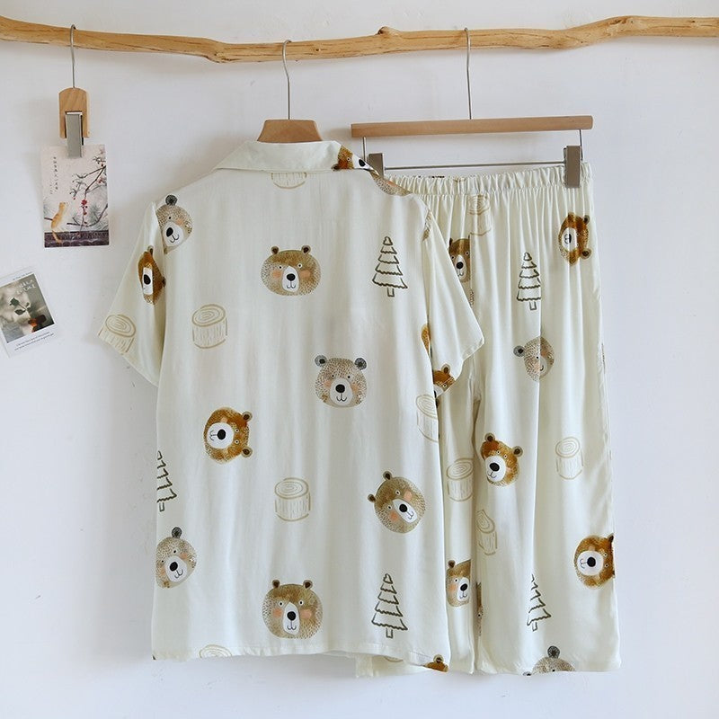 ชุดนอน Muslin Pajamas Organic bamboo (A1007 B1007 E1007)
