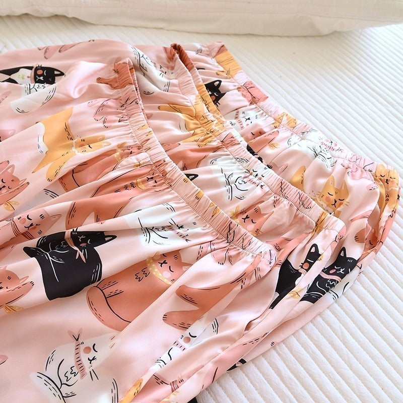 ชุดนอน Muslin Pajamas Silk Satin รุ่น (N2097 T2097 K2097)