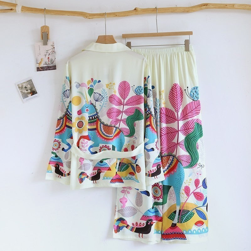 ชุดนอน Muslin Pajamas Silk Satin (T5068 P5067 P5068)