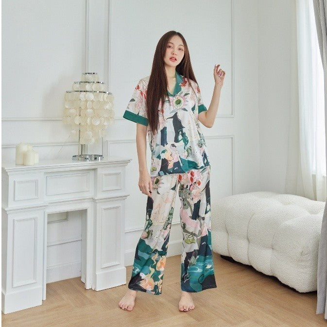 ชุดนอน Muslin Pajamas Silk Satin( รุ่น N2014 T2014 K2014 )