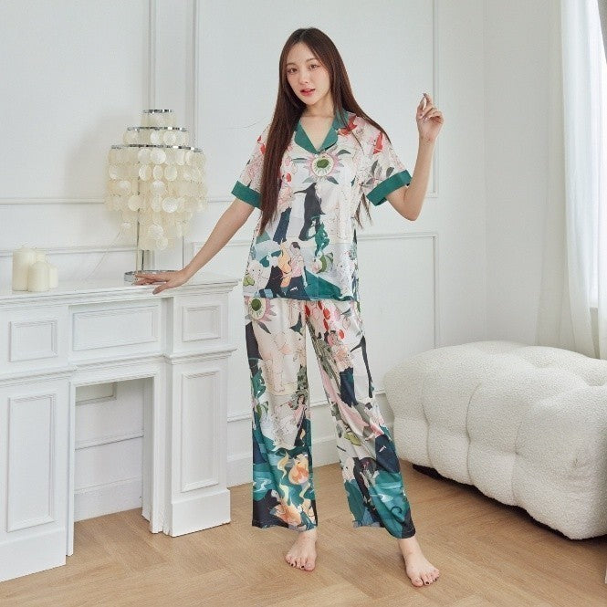 ชุดนอน Muslin Pajamas Silk Satin( รุ่น N2014 T2014 K2014 )
