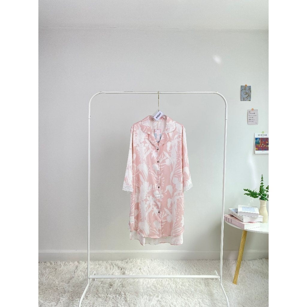 ชุดนอน Muslin Pajamas ชุดนอน Silk Jacquard ( K4047 K4048 K4049 )