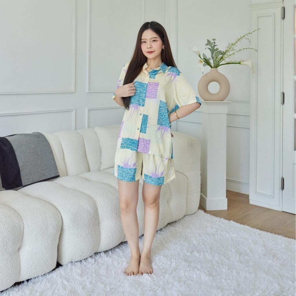 ชุดนอน Muslin Pajamas Silk Satin( รุ่น N3031 T3031 )