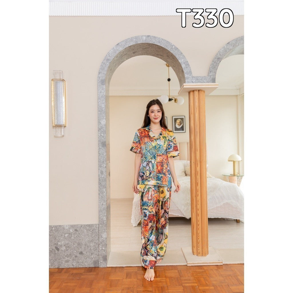 ชุดนอน Muslin Pajamas Organic bamboo ( N330 T330 )