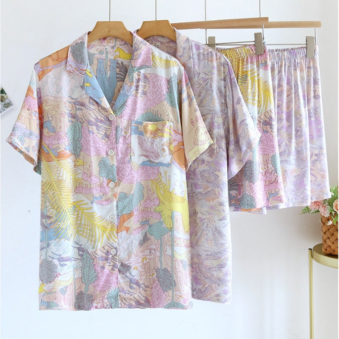 ชุดนอน Muslin Pajamas Organic bamboo รุ่น (A460 A461)