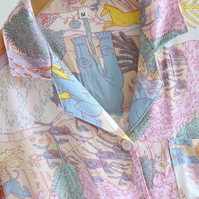 ชุดนอน Muslin Pajamas Organic bamboo รุ่น (A460 A461)
