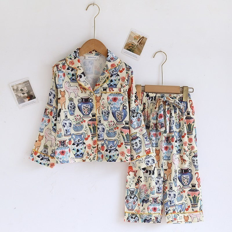 ชุดนอน Muslin Pajamas Collection Muslin Pet (M3143 M3144)