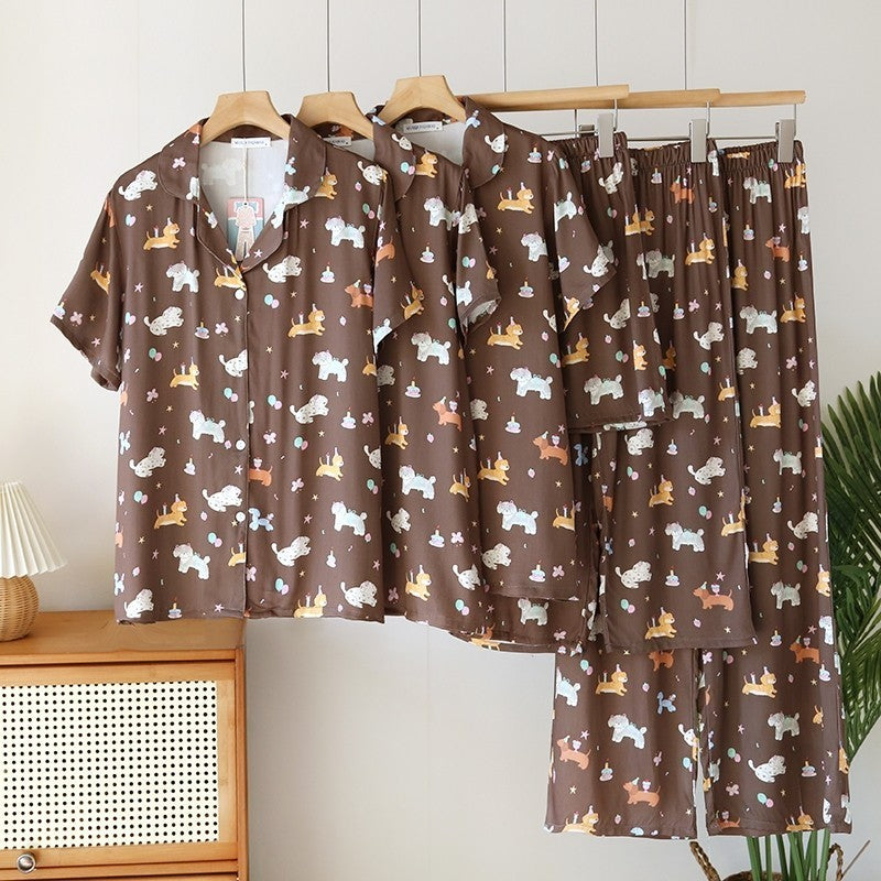ชุดนอน Muslin Pajamas Organic bamboo รุ่น (A1019 B1019 E1019) | ชุดนอนผู้หญิง