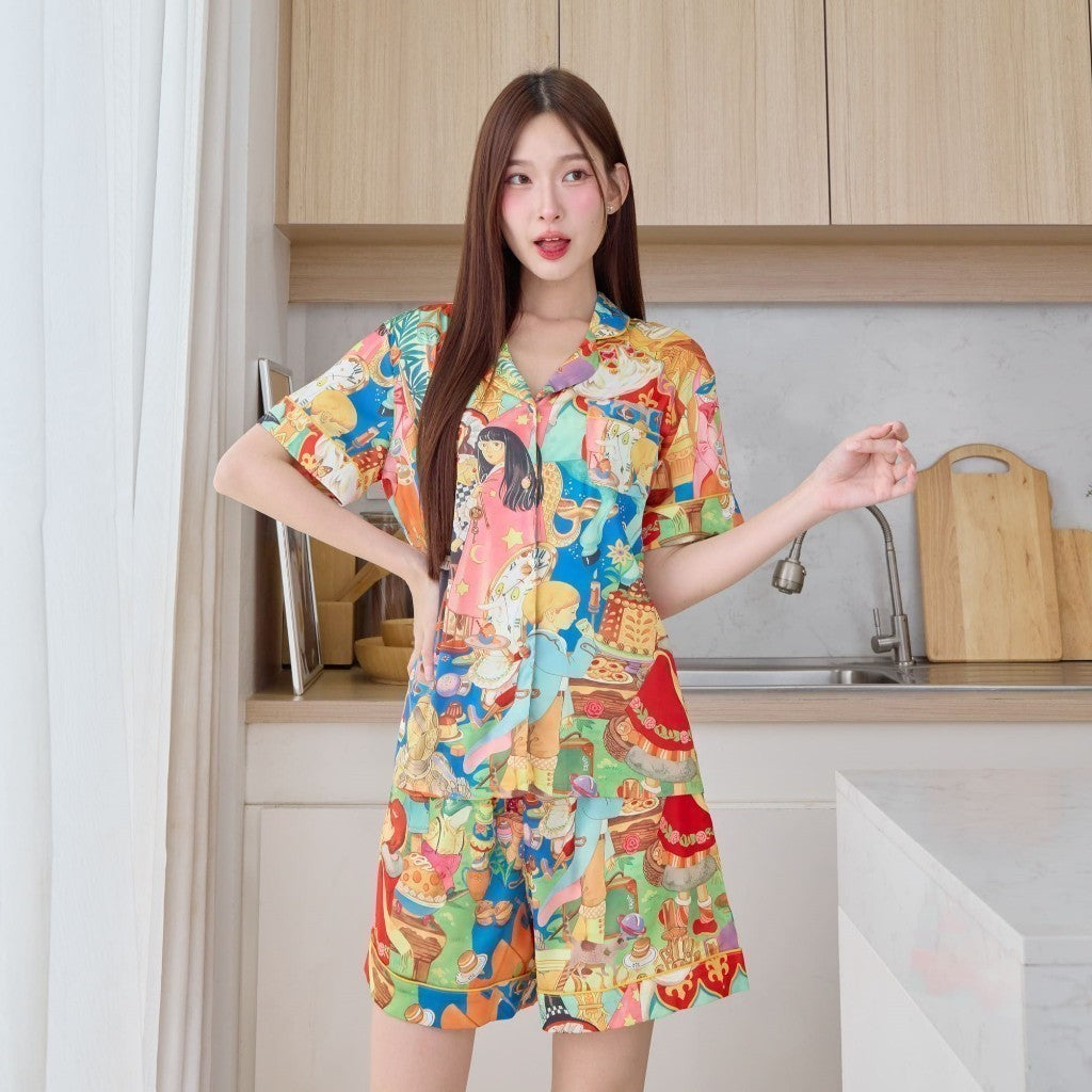 ชุดนอน Muslin Pajamas Silk Satin (N2086 T2086 L2086)