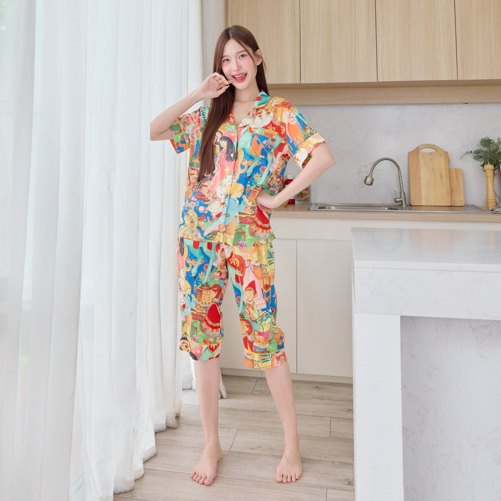 ชุดนอน Muslin Pajamas Silk Satin (N2086 T2086 L2086)
