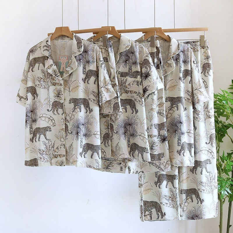 ชุดนอน Muslin Pajamas Silk Satin (N9177 T9177 L3177)