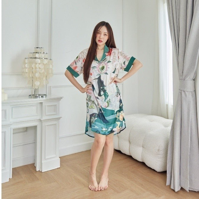 ชุดนอน Muslin Pajamas Silk Satin( รุ่น N2014 T2014 K2014 )