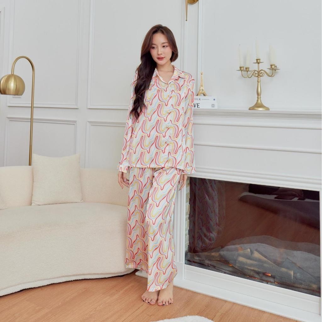 ชุดนอน Muslin Pajamas Silk Satin( รุ่น L3026 T3026 P3026 )