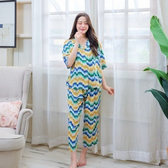 ชุดนอน Muslin Pajamas Organic bamboo ( G428 G429 )