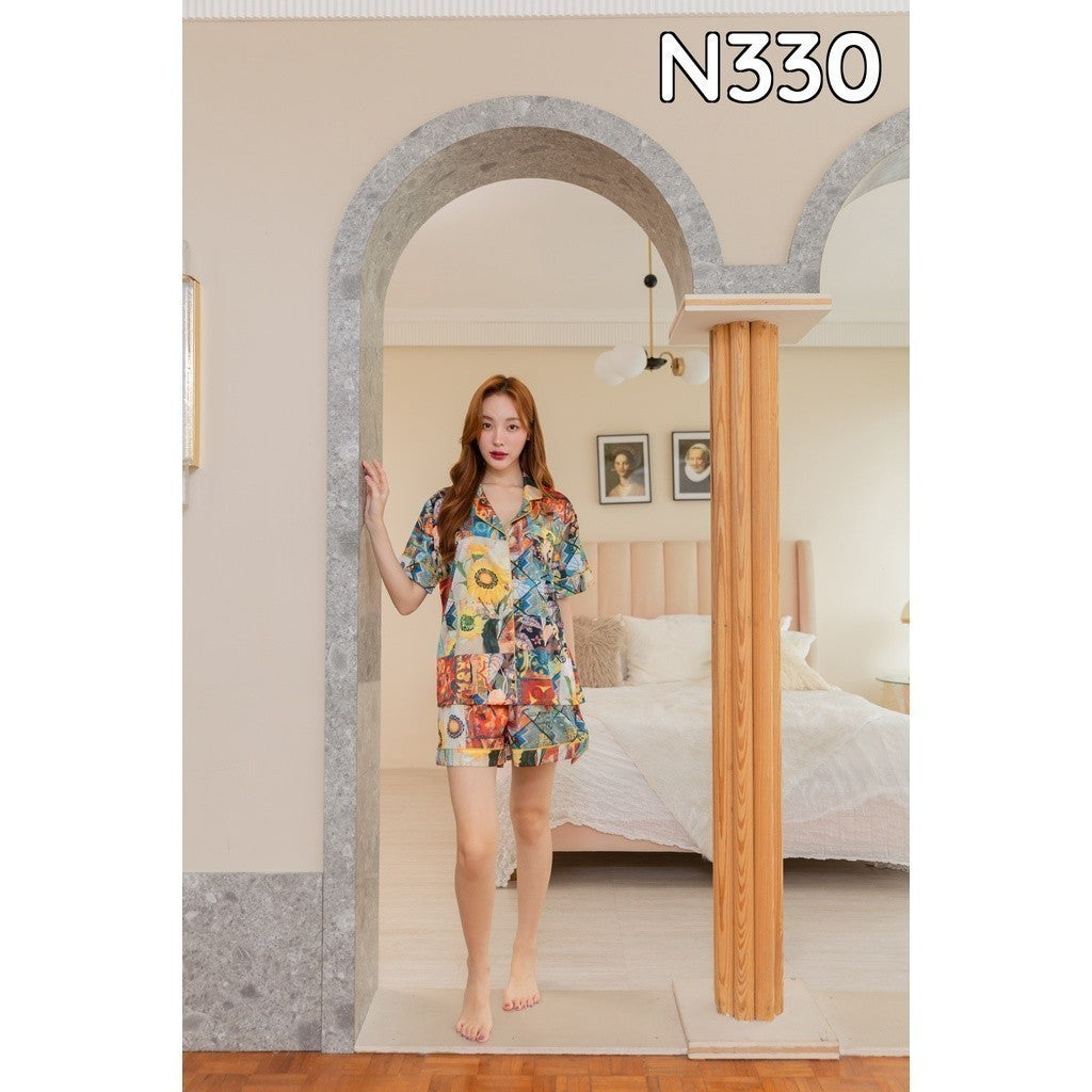 ชุดนอน Muslin Pajamas Organic bamboo ( N330 T330 )