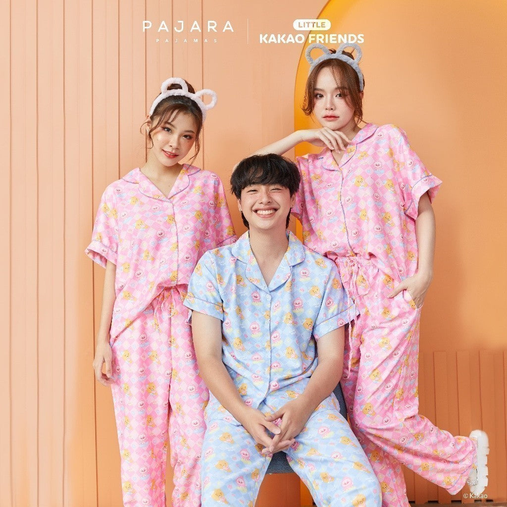 ชุดนอน 𝗟𝗜𝗧𝗧𝗟𝗘 𝗞𝗔𝗞𝗔𝗢 𝗙𝗥𝗜𝗘𝗡𝗗𝗦 Good Night2 (Little Ryan & Little Apeach) ลิขสิทธิ์แท้ Brand Pajara
