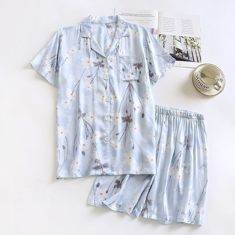 ชุดนอน Muslin Pajamas Organic bamboo รุ่น (A450 A451 A452 A453)|ชุดนอนผู้หญิง