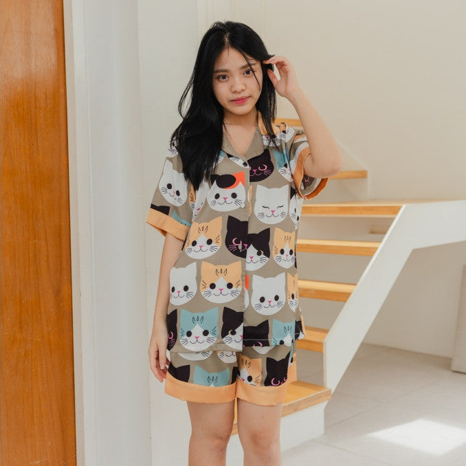 ชุดนอน Muslin Pajamas Collection Muslin Pet รุ่น Calico Cat (N3079 T3079 L3079 K3079)