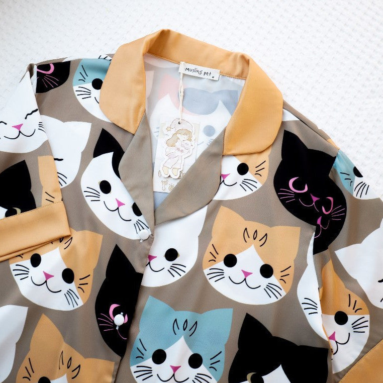 ชุดนอน Muslin Pajamas Collection Muslin Pet รุ่น Calico Cat (N3079 T3079 L3079 K3079)