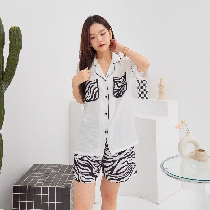 ชุดนอน Muslin Pajamas Silk Satin( รุ่น N3006 T3006 N3007 T3007)