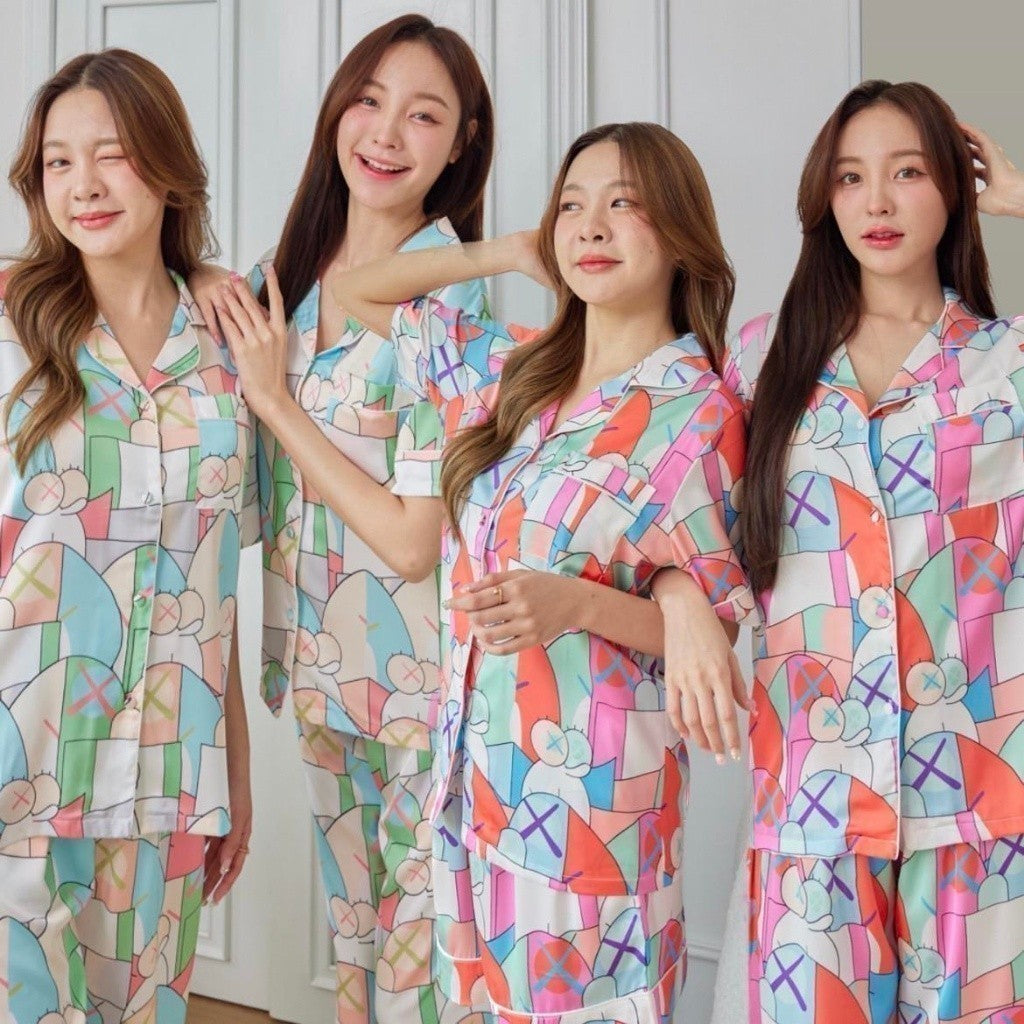 ชุดนอน Muslin Pajamas Silk Satin ( L1177 N1176 T1176 T1177 )