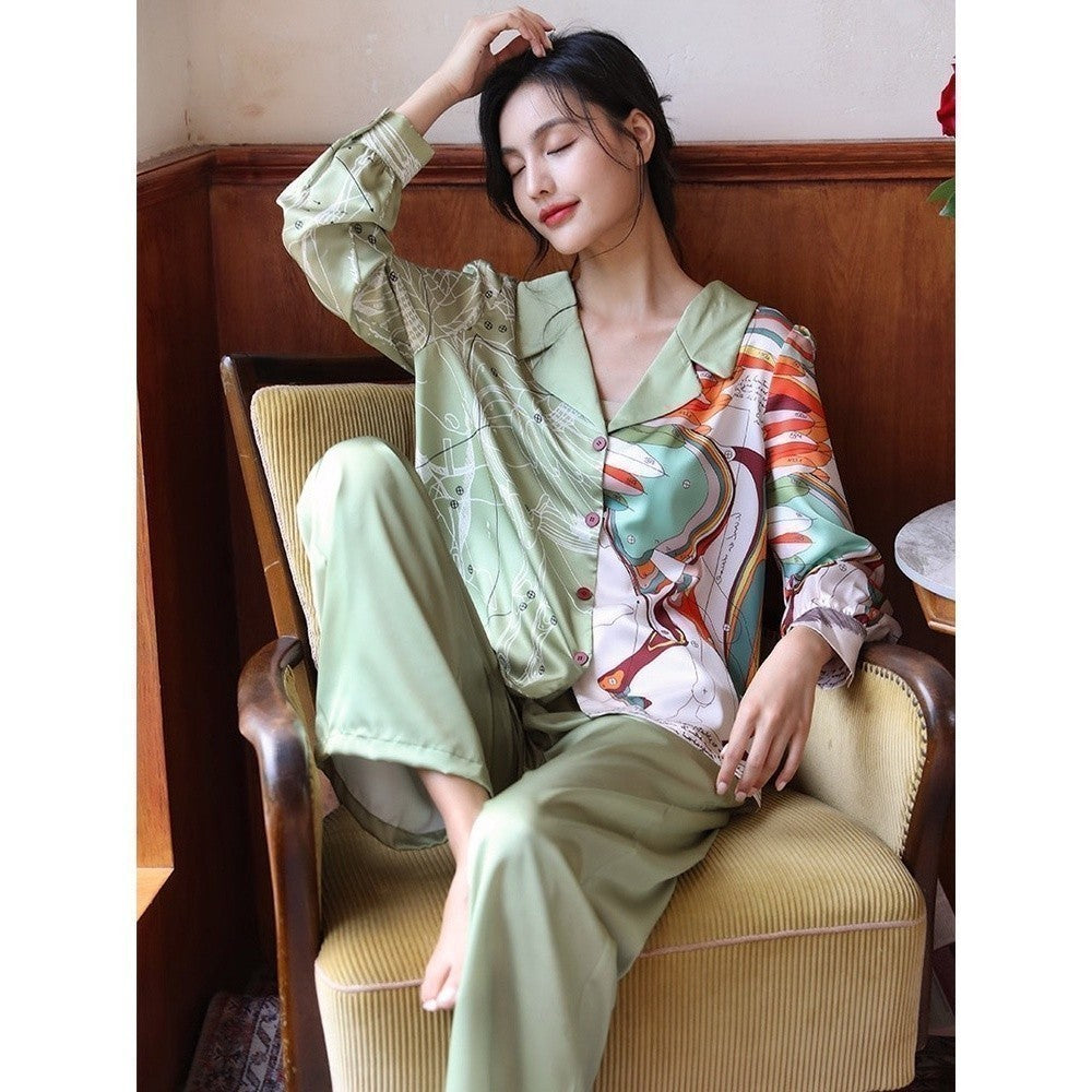 ชุดนอน Muslin Pajamas Silk Satin( รุ่น N849 T849 P849 T1190 T1191 T1192 N1190 N1191 )