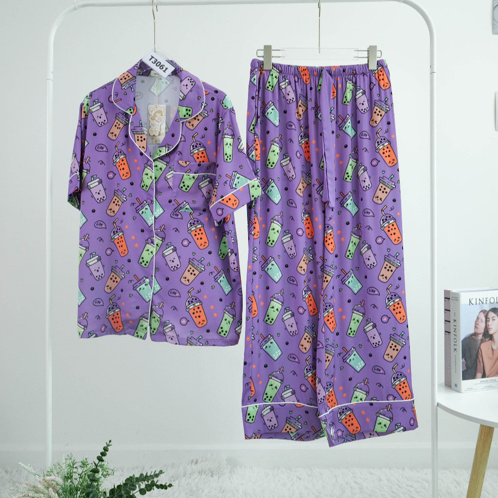 ชุดนอน Muslin Pajamas Collection Muslin Pet รุ่น Bubble Tea ( N3061 T3061 N3062 T3062)