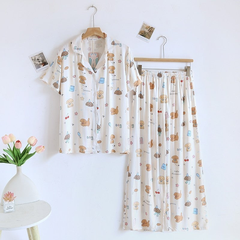 ชุดนอน Muslin Pajamas Organic bamboo รุ่น (A1023 B1023 E1023) | ชุดนอนผู้หญิง