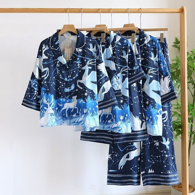 ชุดนอน Muslin Pajamas Silk Satin (W2081 V2081 L2081)