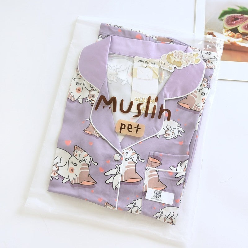 ชุดนอน Muslin Pajamas Collection Muslin Pet (N3135 T3135)