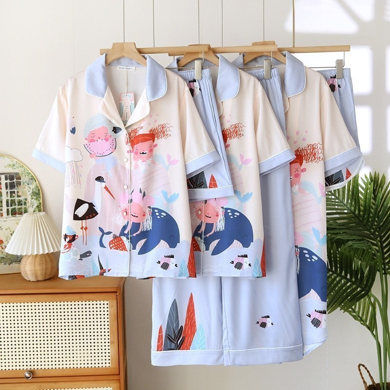 ชุดนอน Muslin Pajamas Silk Satin รุ่น (N5078 T5078 K5078)