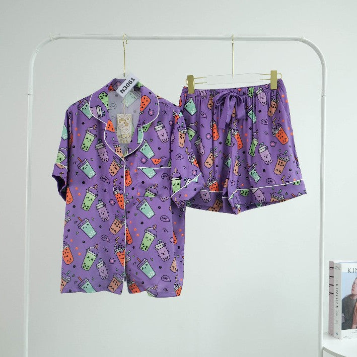 ชุดนอน Muslin Pajamas Collection Muslin Pet รุ่น Bubble Tea ( N3061 T3061 N3062 T3062)
