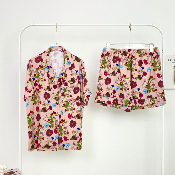 ชุดนอน Muslin Pajamas Silk Satin รุ่น Forest Fora (K3089 T3089 L3089)