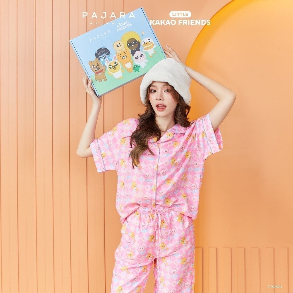 ชุดนอน 𝗟𝗜𝗧𝗧𝗟𝗘 𝗞𝗔𝗞𝗔𝗢 𝗙𝗥𝗜𝗘𝗡𝗗𝗦 Good Night2 (Little Ryan & Little Apeach) ลิขสิทธิ์แท้ Brand Pajara
