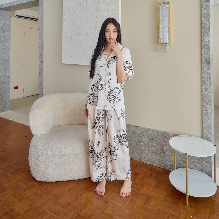 ชุดนอน Muslin Pajamas Collection Muslin Pet ( รุ่น Snow Leopard N3052 T3052 P3052)