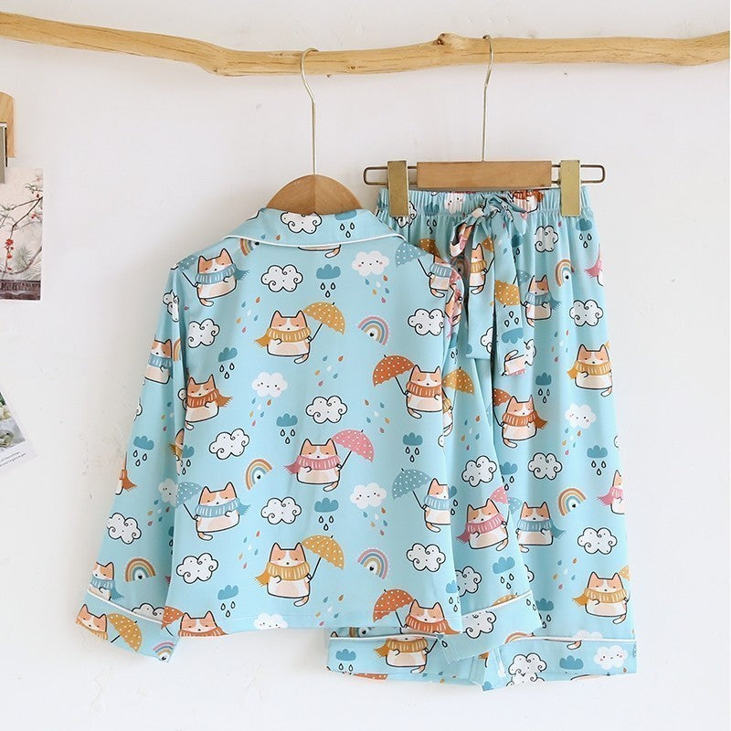 ชุดนอน Muslin Pajamas Collection Muslin Pet Mini cat cloud (M3141)