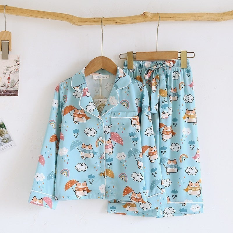 ชุดนอน Muslin Pajamas Collection Muslin Pet Mini cat cloud (M3141)