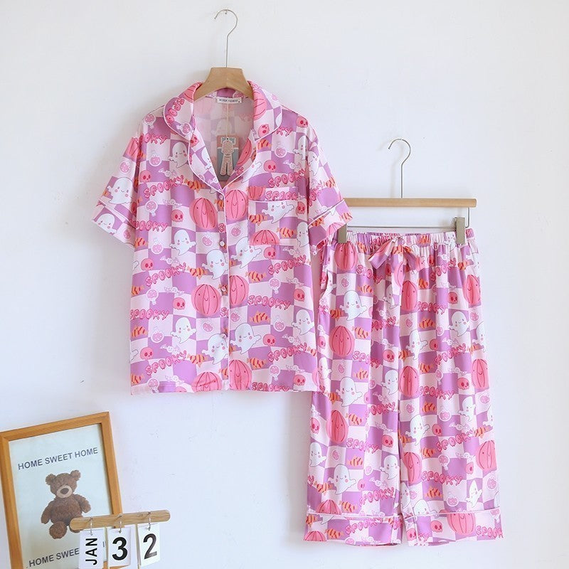 ชุดนอน Muslin Pajamas Silk Satin (N3180 T3180 L3180 K3180)