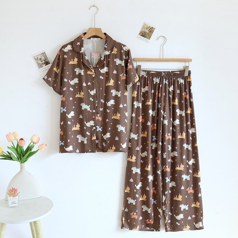 ชุดนอน Muslin Pajamas Organic bamboo รุ่น (A1019 B1019 E1019) | ชุดนอนผู้หญิง