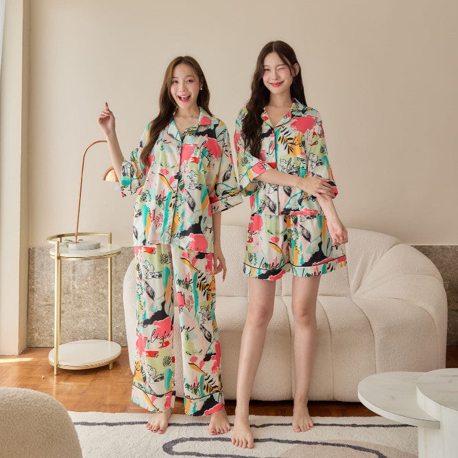 ชุดนอน Muslin Pajamas Silk Satin (W2064 V2064 K2064)