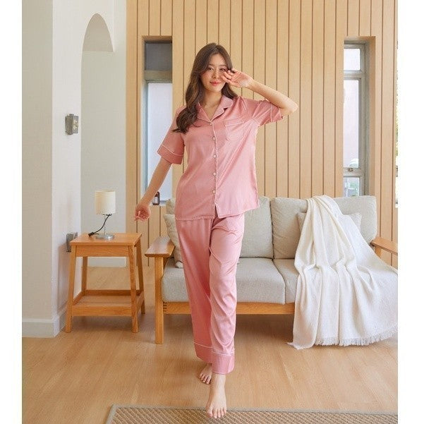 ชุดนอน Muslin Pajamas Silk Satin ( L930 P930 T930 )