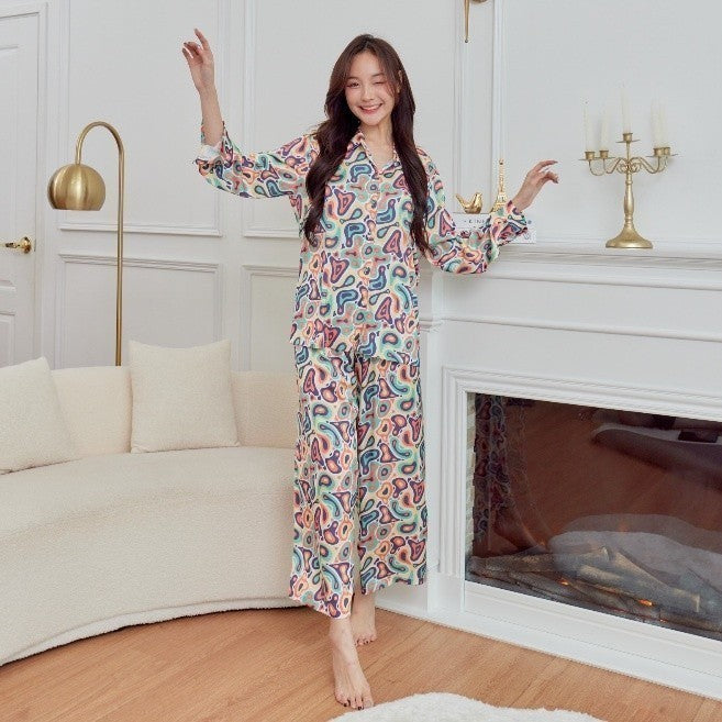 ชุดนอน Muslin Pajamas Silk Satin( รุ่น L3025 T3025 P3025 )