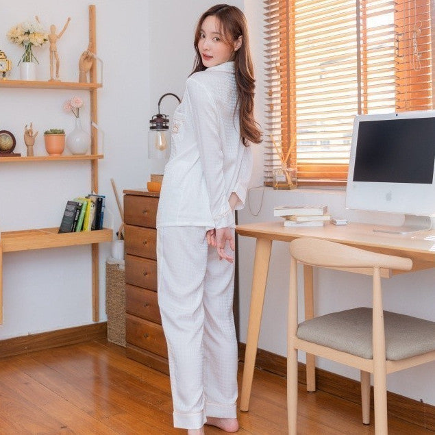 ชุดนอน Muslin Pajamas Organic bamboo ( P404 P405 P406 P407 P408 )