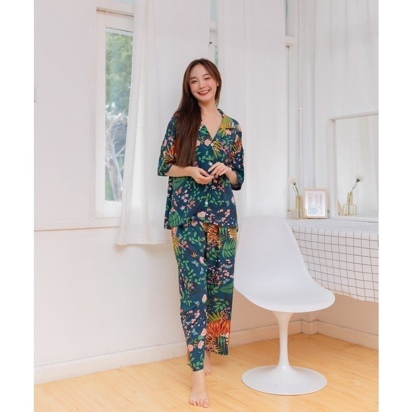 ชุดนอน Muslin Pajamas Organic Bamboo (G330 G331 G332 G333 A330 A331 A332 A333)