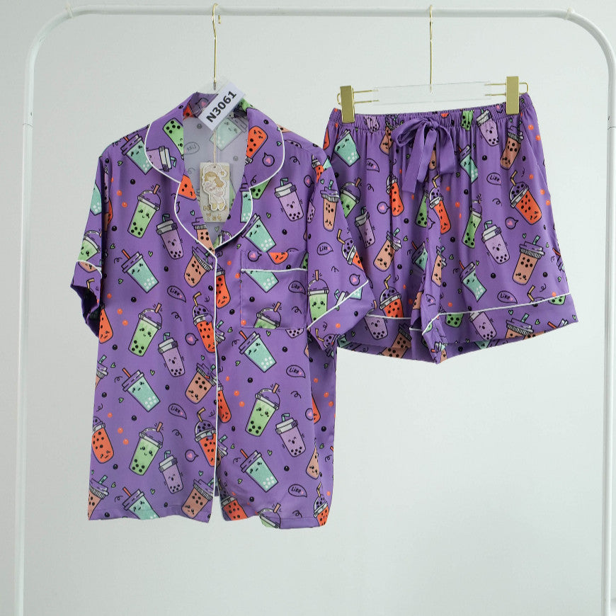 ชุดนอน Muslin Pajamas Collection Muslin Pet รุ่น Bubble Tea ( N3061 T3061 N3062 T3062)