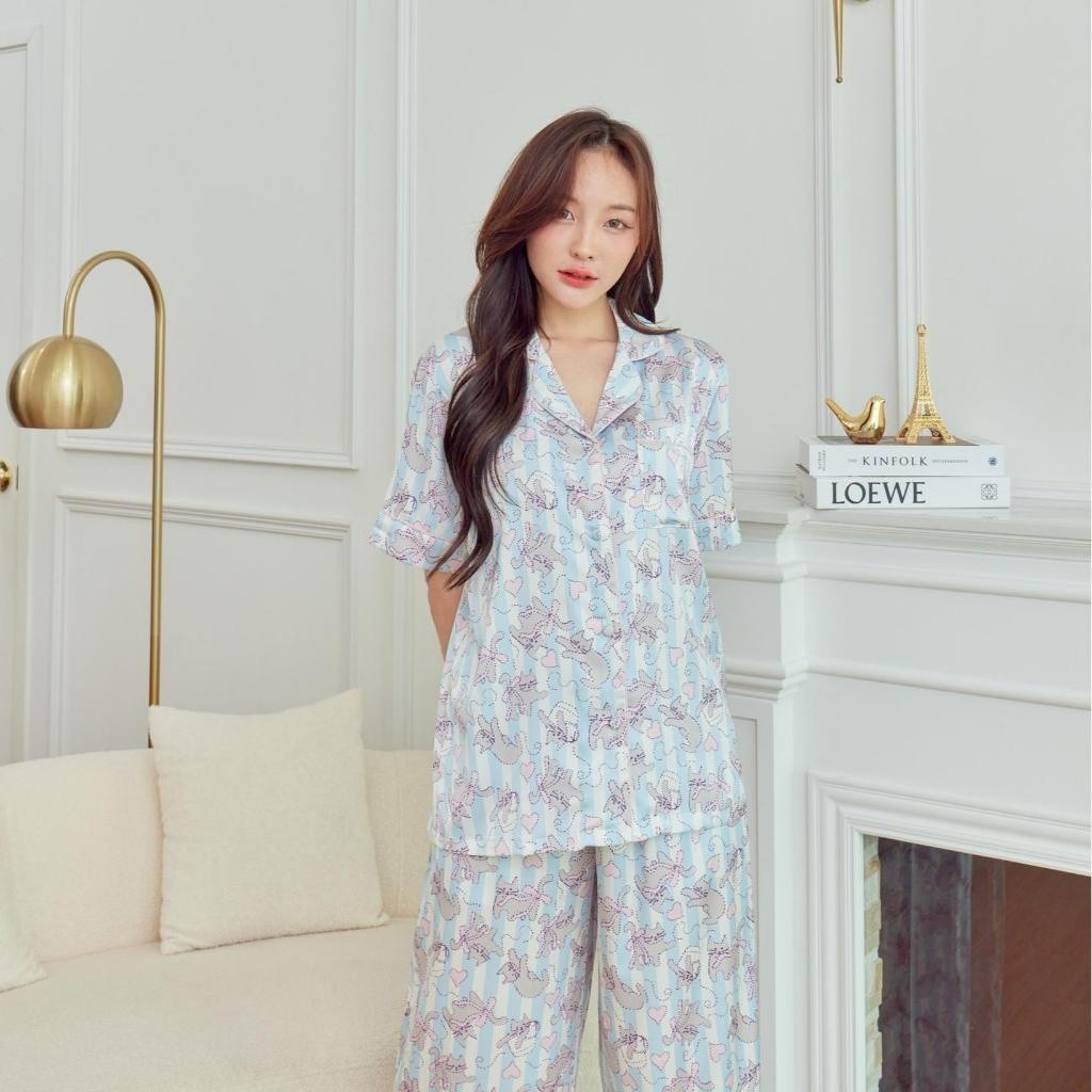 ชุดนอน Muslin Pajamas ชุดนอนSilk Satin ( รุ่น N3016 T3016 )