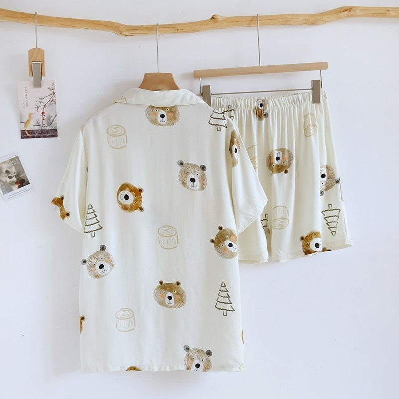ชุดนอน Muslin Pajamas Organic bamboo (A1007 B1007 E1007)