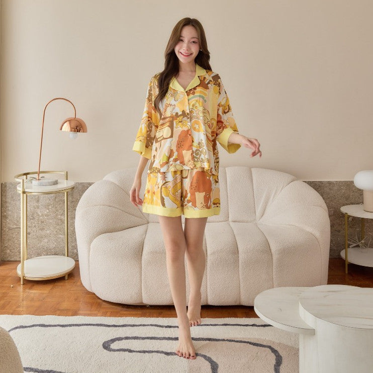 ชุดนอน Muslin Pajamas Silk Satin (W2063 V2063 K2063)