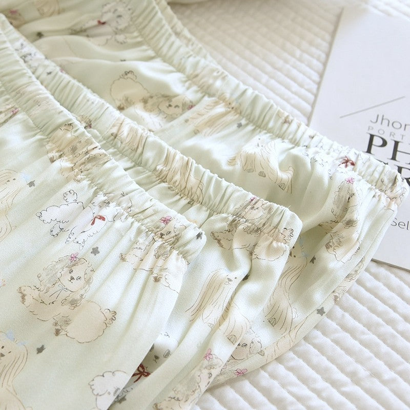 ชุดนอน Muslin Pajamas Organic bamboo รุ่น Cozy Woof (A1020 B1020 E1020)|ชุดนอนผู้หญิง