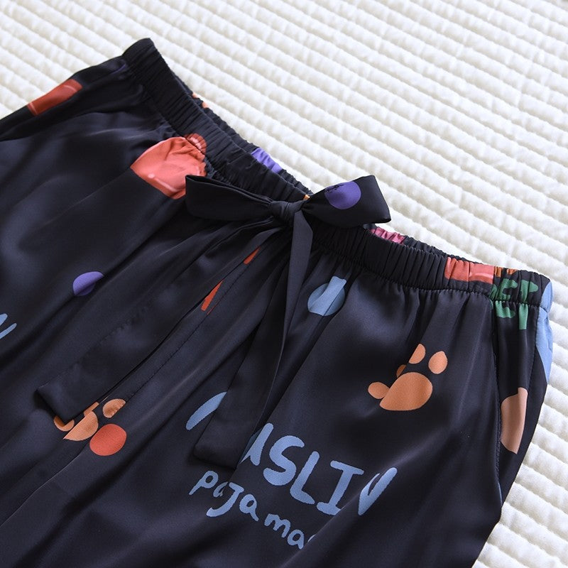 ชุดนอน Muslin Pajamas Collection Muslin Pet รุ่น Puppy Carnival Brown (T3231 T3232)|ชุดนอนชุดเที่ยว